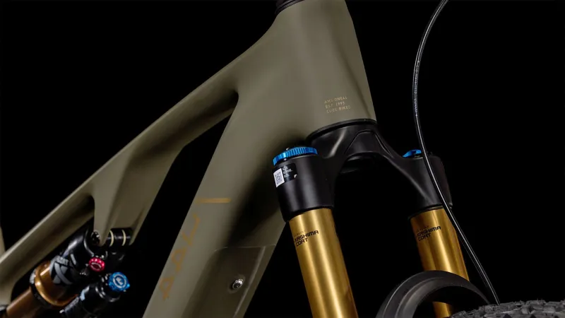 Cube AMS Hybrid One44 C:68X Super TM 400X Electric Bike 2025 Olive/Gold-1