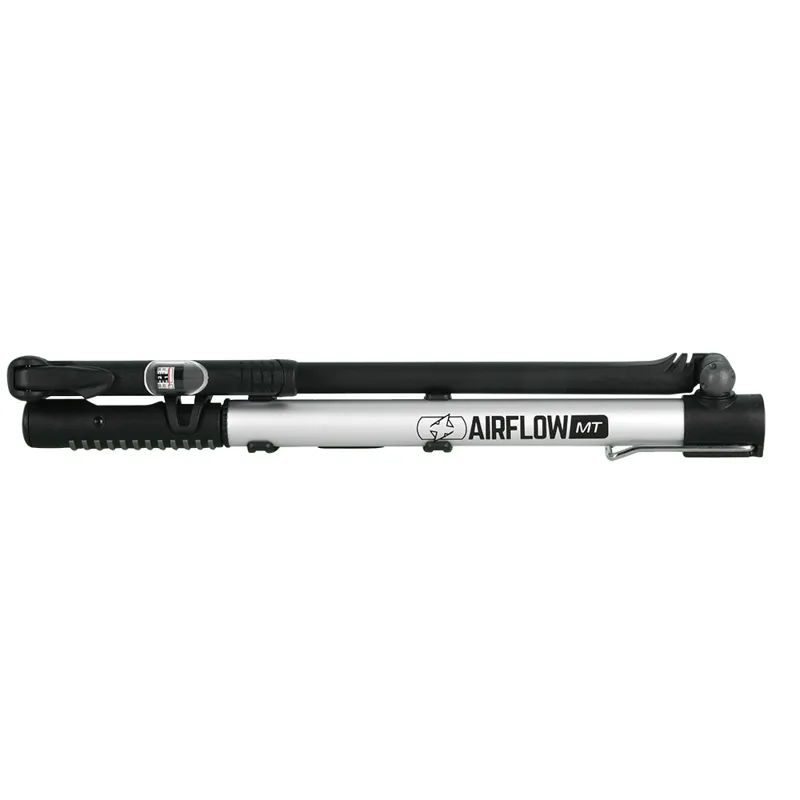 Oxford Airflow Mini Track Pump with Gauge Black