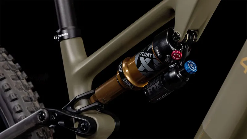 Cube AMS Hybrid One44 C:68X Super TM 400X Electric Bike 2025 Olive/Gold-4