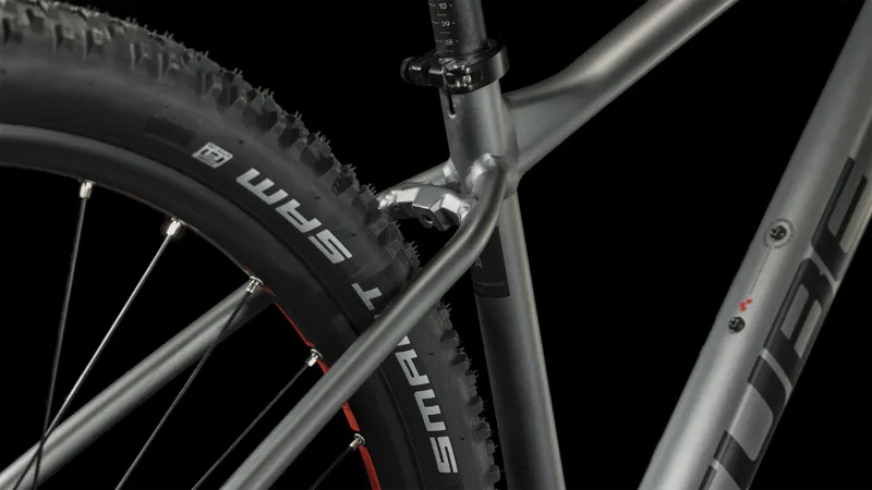 Cube Aim EX Hardtail Mountain Bike 2024 Grey/Red-2