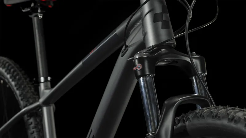 Cube Aim EX Hardtail Mountain Bike 2024 Grey/Red-5