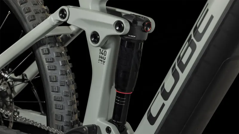 Cube Stereo Hybrid 140 HPC Pro 750 Electric Mountain Bike 2024 Swamp Grey-4