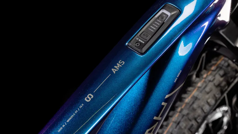 Cube AMS Hybrid One44 C:68X SLX 400X Electric Bike 2025 Deep Cobalt/Black-4