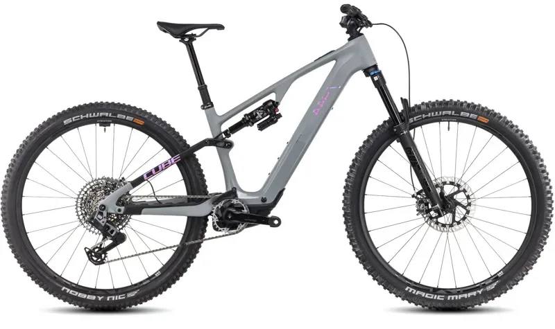 Cube AMS Hybrid One44 C:68X TM 400X Electric Bike 2025 SwampGrey/PurpleReflex