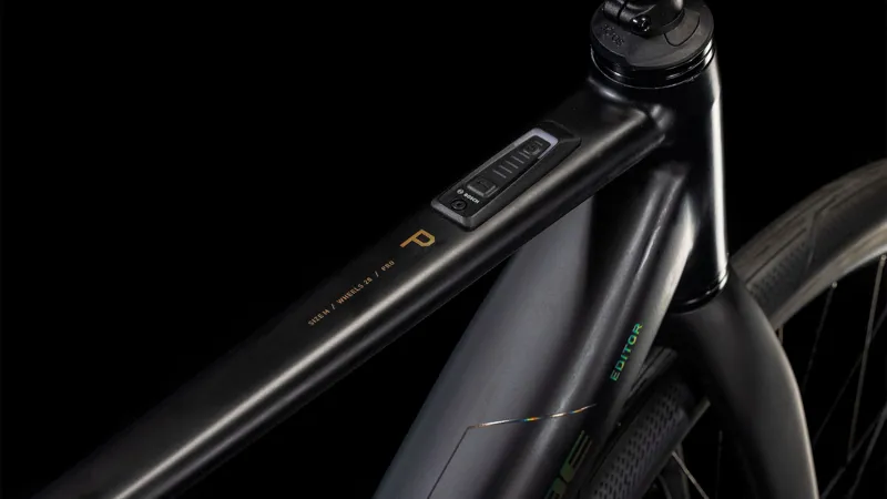 Cube Editor Hybrid Pro 400X Electric Hybrid Bike Black/Spectral-1