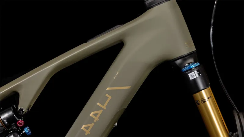 Cube AMS Hybrid One44 C:68X Super TM 400X Electric Bike 2025 Olive/Gold-3