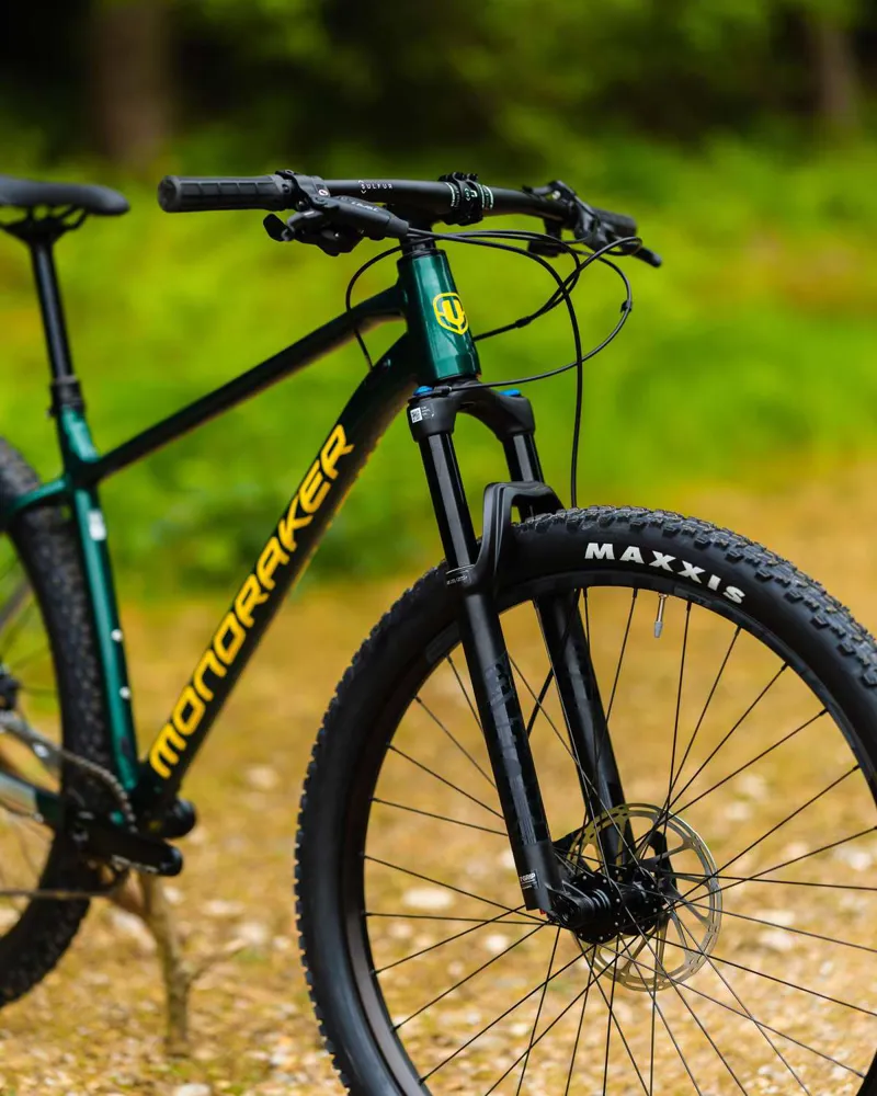 Mondraker Chrono DC R Down Country Hardtail Mountain Bike Green/Yellow-10