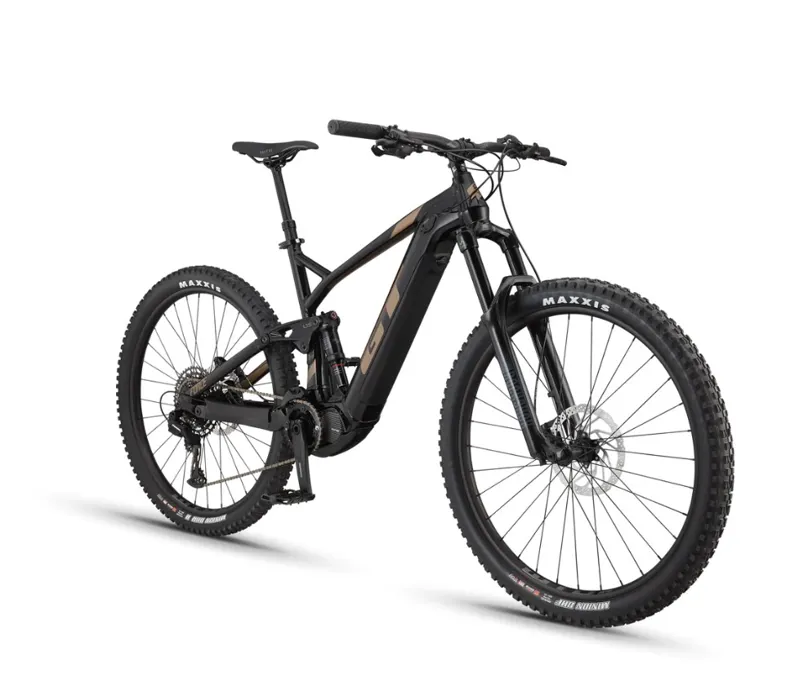 GT eForce Amp+ Electric Mountain Bike Gloss Black/Bronze-1