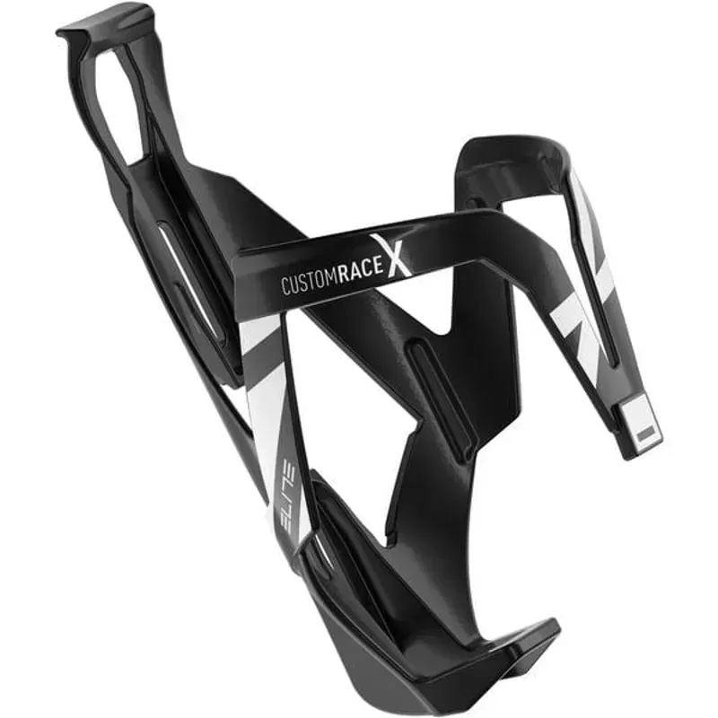Elite Custom Race X Resin Bottle Cage Black/White