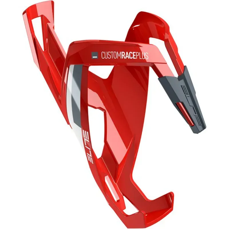 Elite Custom Race Plus Drinks Bottle Cage Red White