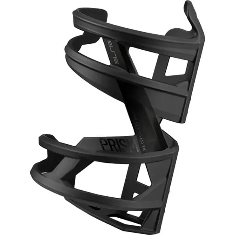 Elite Prism Left Handed Bottle Cage in Stealth Black