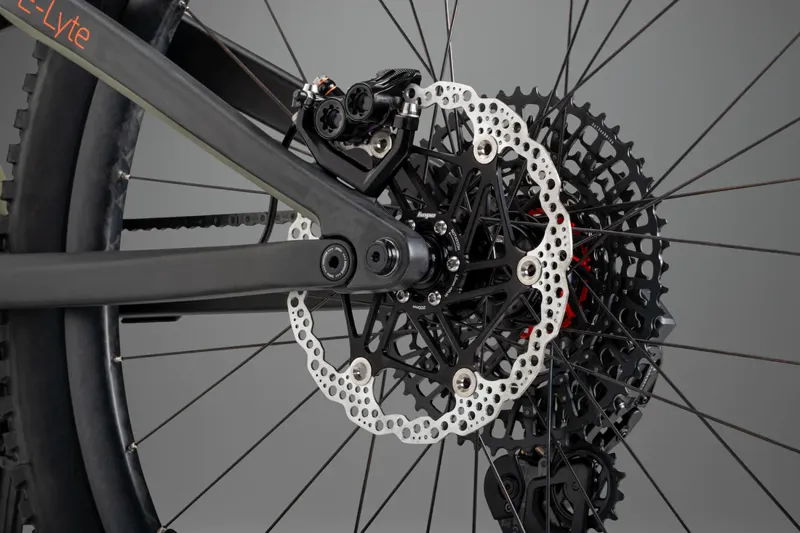 Whyte E-Lyte 150 Works Enduro Electric Mountain Bike 2024 Gloss Olive-7