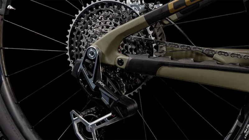 Cube AMS Hybrid One44 C:68X Super TM 400X Electric Bike 2025 Olive/Gold-6