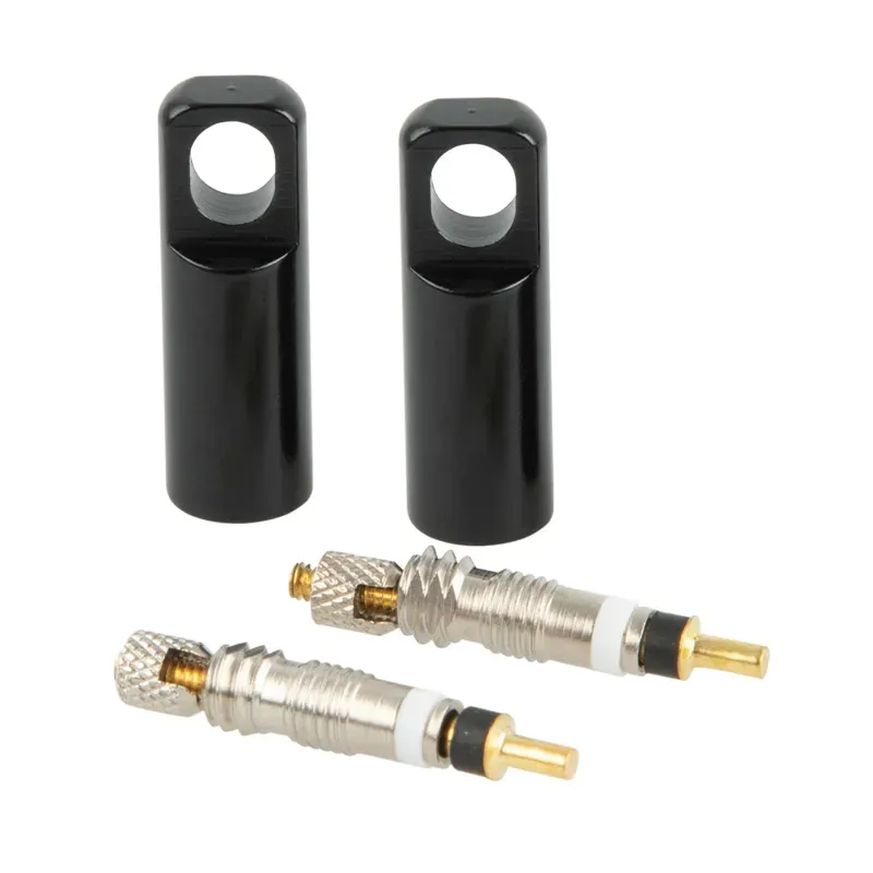 Oxford Tubeless Presta Valve Cores and Alloy Cap Tool in Silver