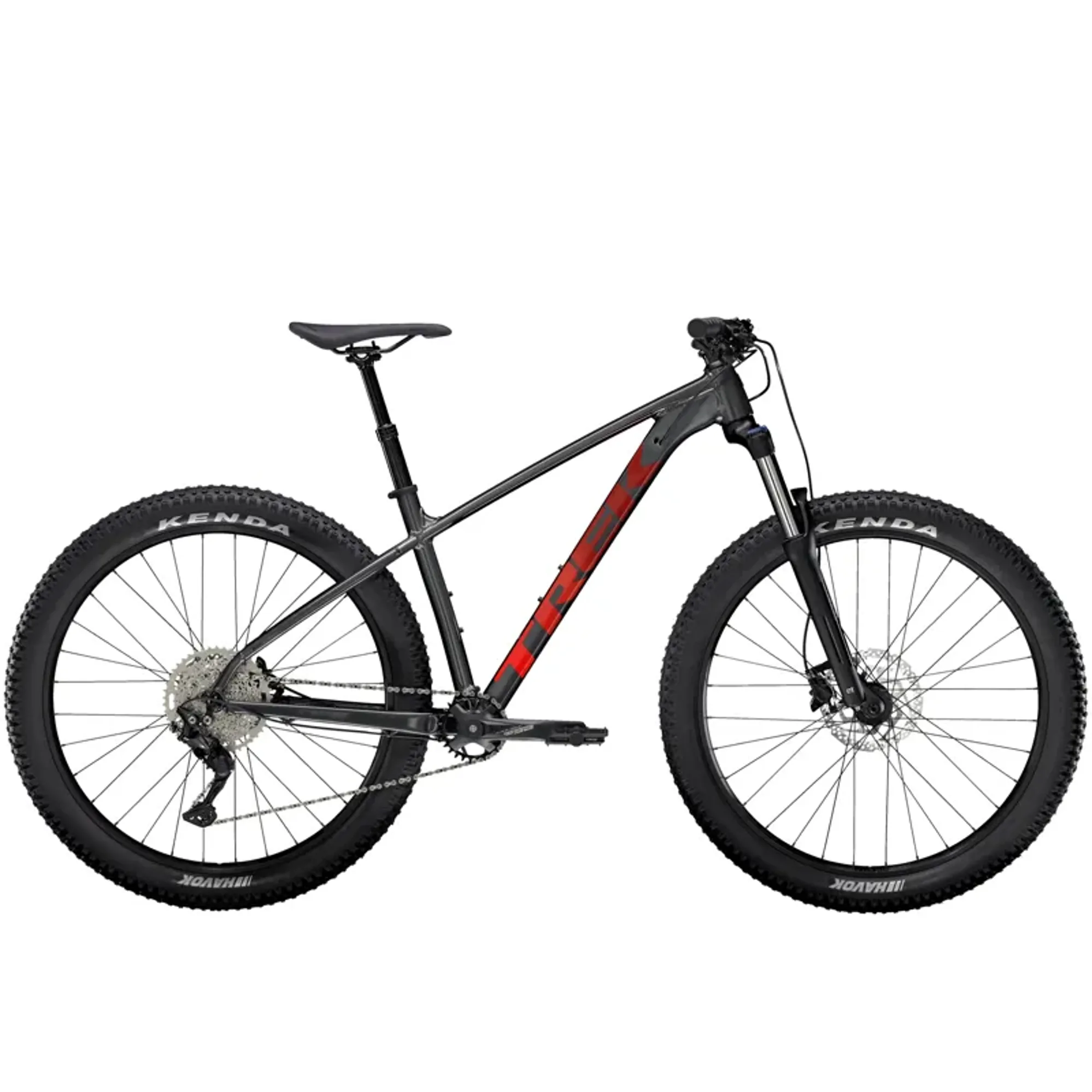Trek Roscoe Hardtail Mountain Bike Lithium Grey/Cobra Blood