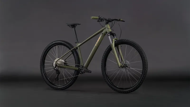 Cube Aim SLX Hardtail Mountain Bike 2026 Dusty Olive/Gold-7