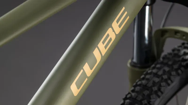 Cube Aim SLX Hardtail Mountain Bike 2026 Dusty Olive/Gold-3