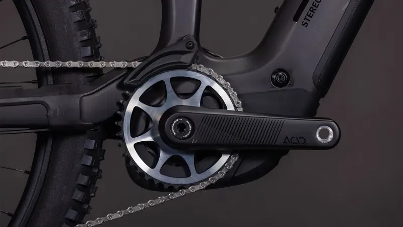 Cube Stereo Hybrid One77 HPC Action Team 800 Electric Bike 2026 Carbon/Gold-4