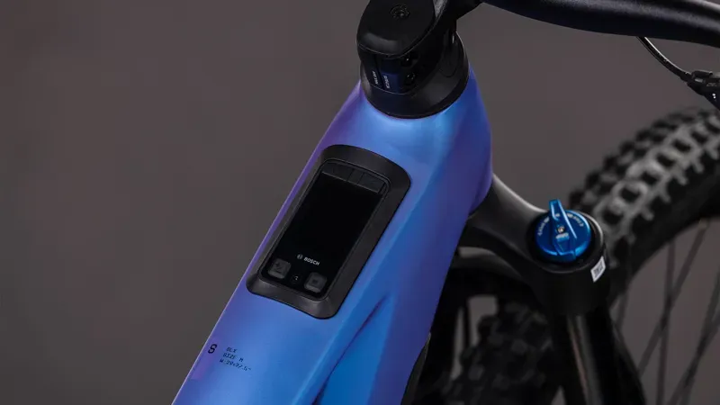 Cube Stereo Hybrid One77 HPC SLX 800 Electric Bike 2026 Blue Iris/Black-2