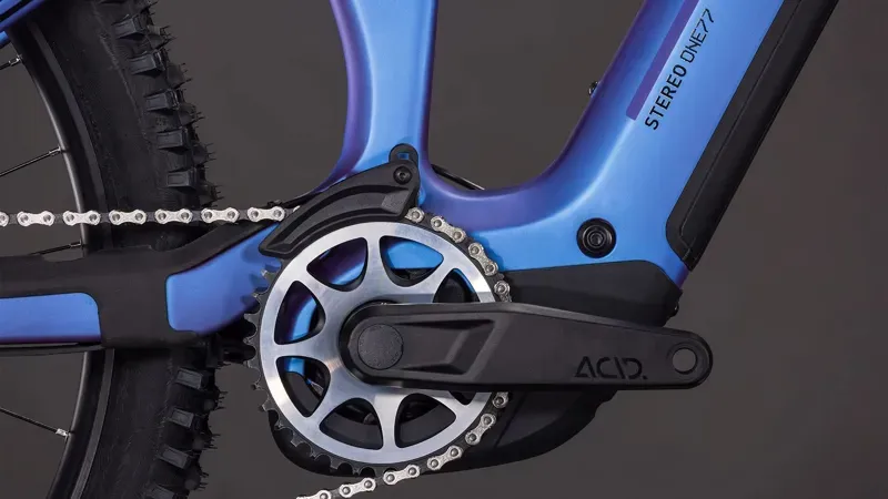 Cube Stereo Hybrid One77 HPC SLX 800 Electric Bike 2026 Blue Iris/Black-3