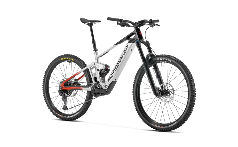 Mondraker Dune R Full Suspension Electric Mountain Bike Racing Silver-1