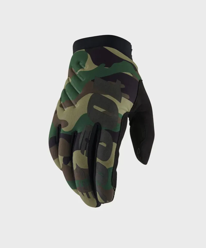 100% Brisker Cold Weather Glove Camo/ Black-1