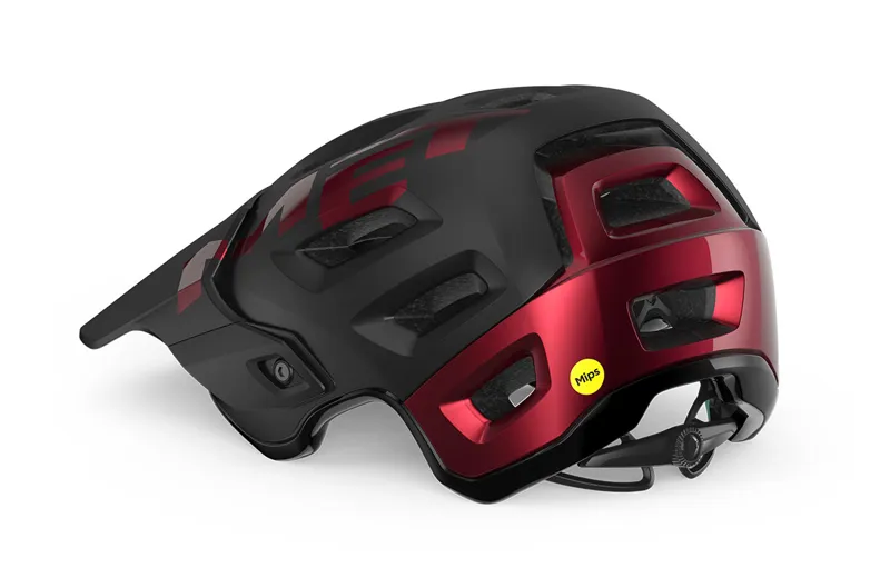MET Roam MIPs Trail Enduro Mountain Bike Helmet Black/Metallic Red-1