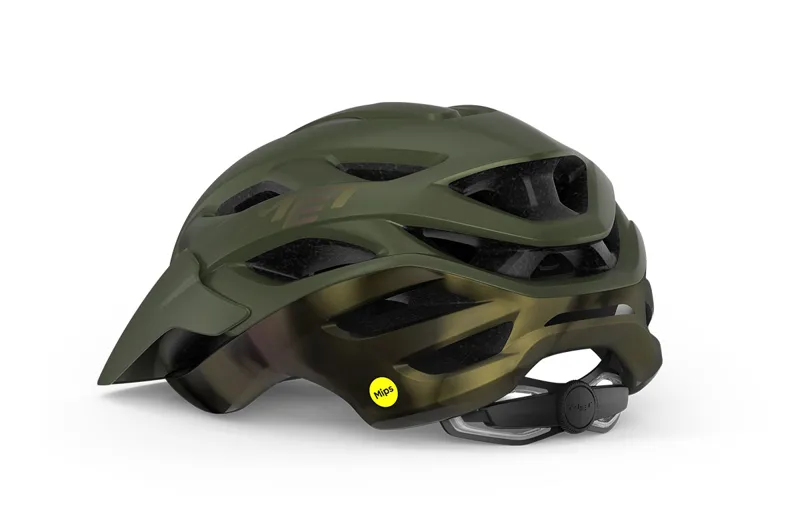 MET Veleno MIPS Cycling Helmet Olive/Iridescent Green-2