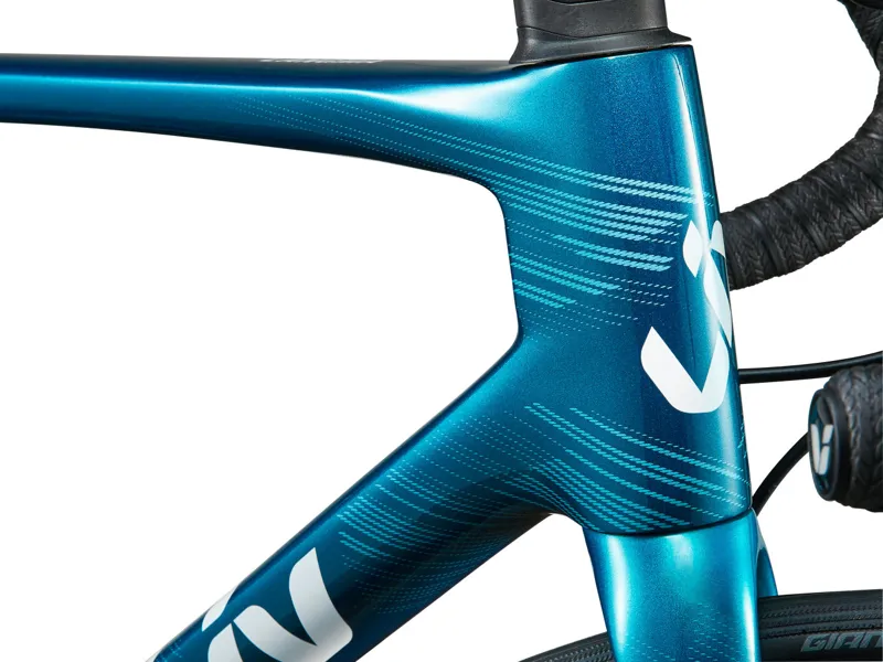 Liv Langma Advanced 1+ Disc Womens Performance Road Bike 2024 Sea Sparkle-3