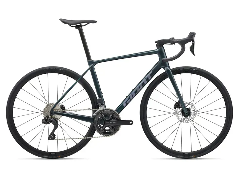 Giant TCR Advanced 1 Road Bike Gloss Asphalt Green/Mercury