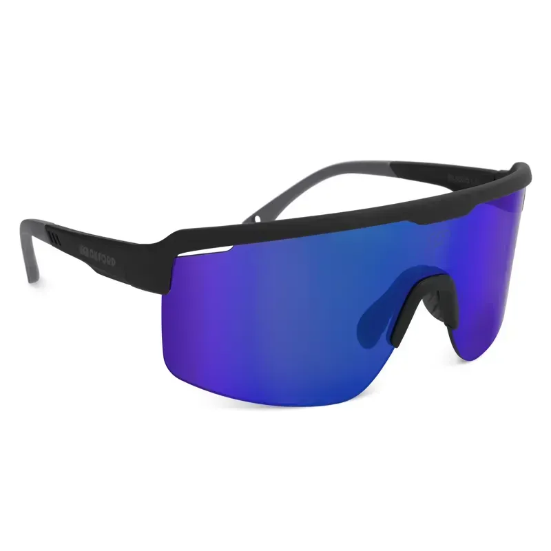Oxford Pave Sunglasses Black/Blue Mirror Lens