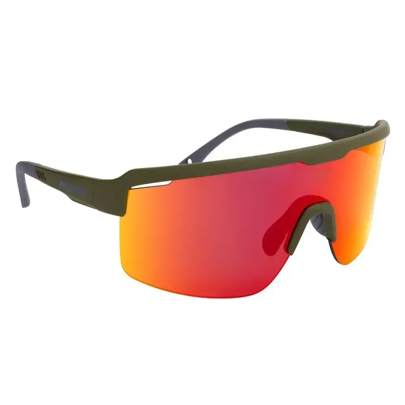 Oxford Pave Sunglasses Green/Orange Mirror Lens