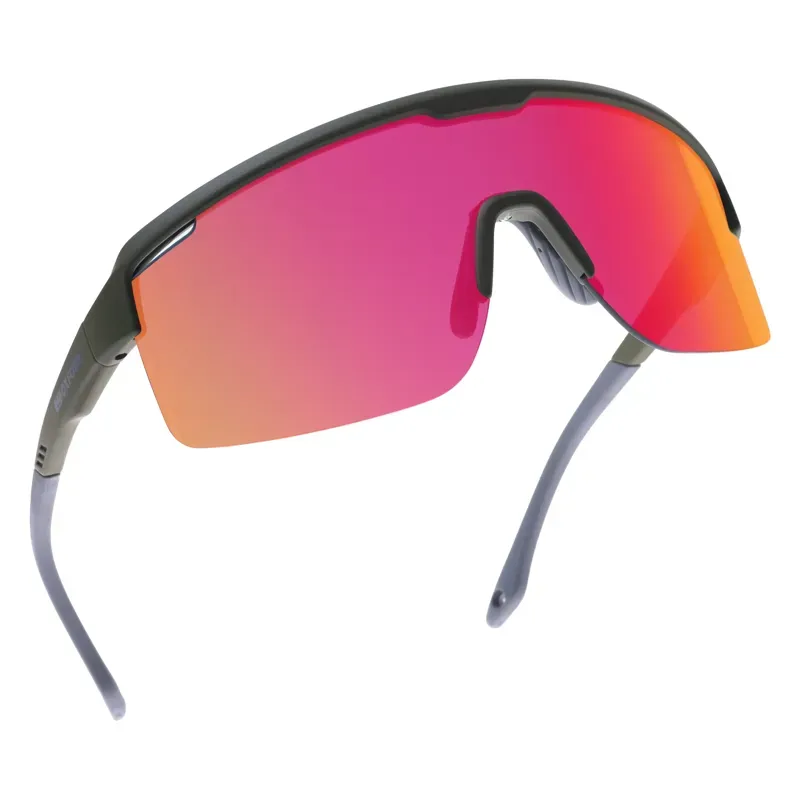 Oxford Pave Sunglasses Green/Orange Mirror Lens-1