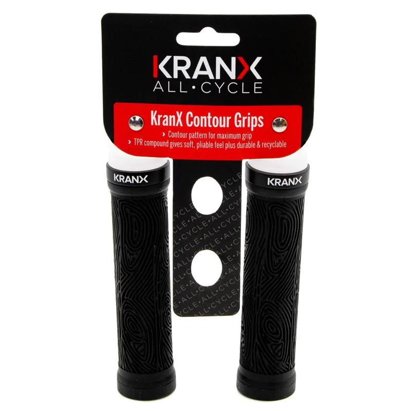 Kranx Contour Lock-on Handlebar Grips Black