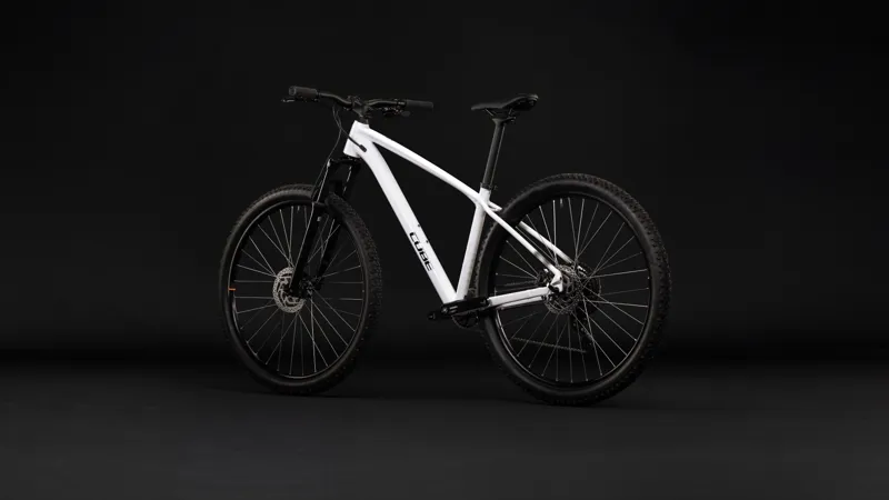 Cube Aim One Hardtail Mountain Bike 2027 Metallic White/Black-7
