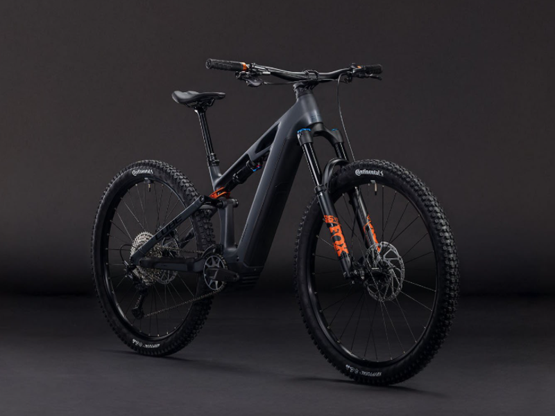 Cube Stereo Hybrid One44 HPC SLX 800 Electric Bike 2026 Slab Grey/Orange -4