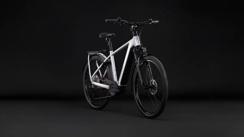 Cube Kathmandu Hybrid One 800 Crossbar Electric Bike Silverstar-1