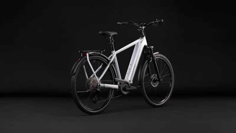 Cube Kathmandu Hybrid One 800 Crossbar Electric Bike Silverstar-2