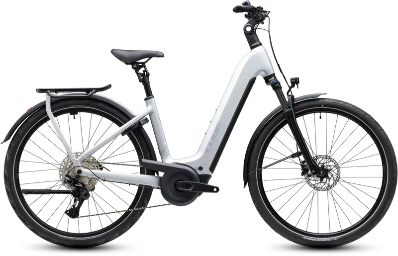 Cube Kathmandu Hybrid One 800 Easy Entry Electric Bike Silverstar