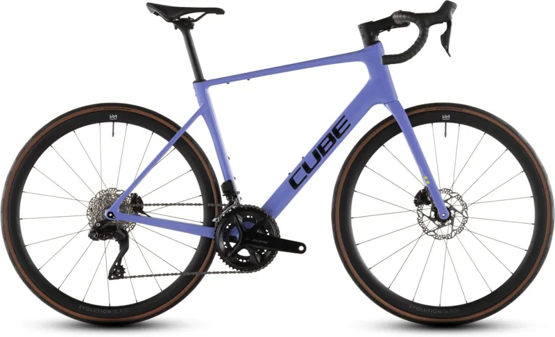 Cube Attain C:62 SLX Carbon Road Bike 2026 LucidLilac/Black 