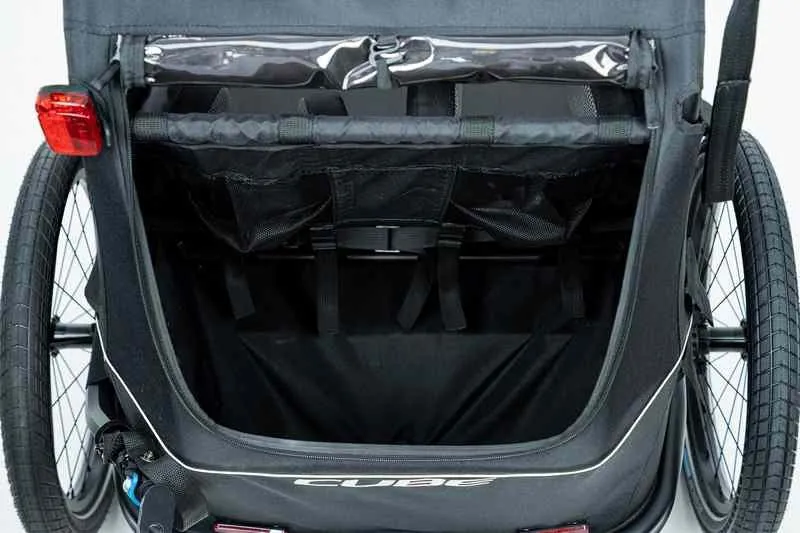 Cube Kids Trailer Double Cmpt Black-8