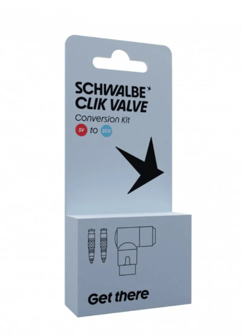 Presta to Schwalbe Clik Valve Conversion Kit with Pump Head-1