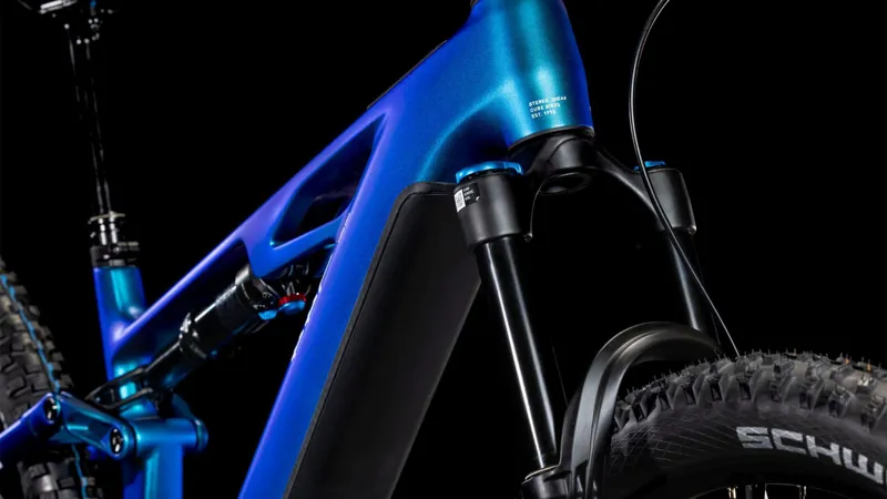 Cube Stereo Hybrid One44 HPC SLX 800 Electric Bike 2025 Nebula/White-1