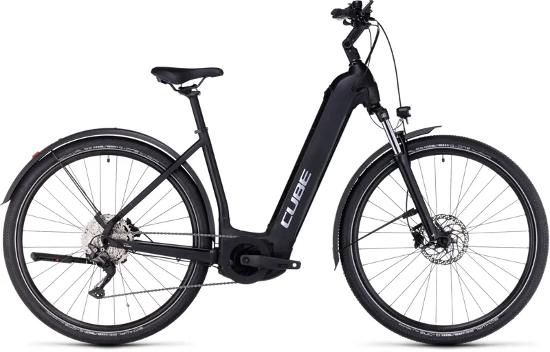 Cube Nuride Hybrid Pro 625 AllRoad Electric Hybrid Bike Black/Metal