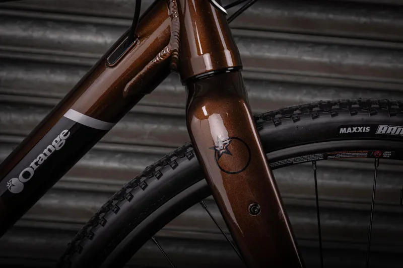 Orange Speedwork Flatbar Gravel Hybrid Bike Deep Bronze-7