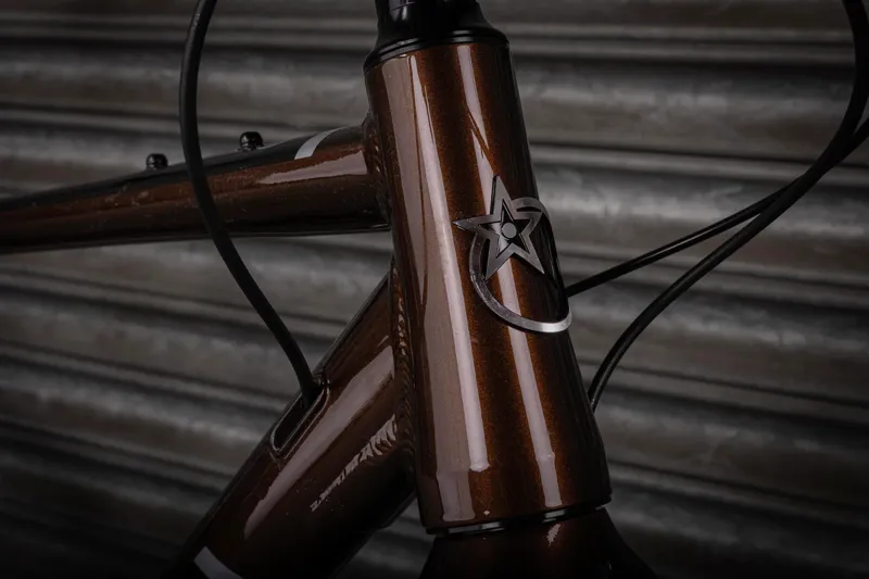 Orange Speedwork Flatbar Gravel Hybrid Bike Deep Bronze-8