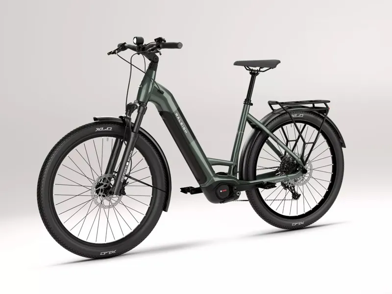 Raleigh Novus Plus Lowstep Olive Gloss Electric Bike-2