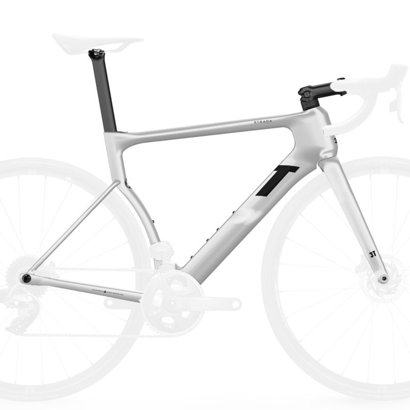 3T Strada 2x Carbon Road Frameset Chrome