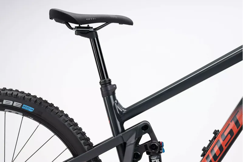 Ghost Riot Trail AL 140 Essential Full Suspension Mountain Bike Dark Grey/Red-4