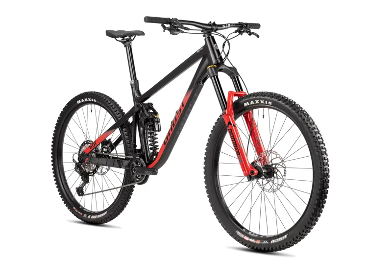 Ghost Riot EN 170 Pro Full Suspension Enduro Mountain Bike Matte Black/Red-1